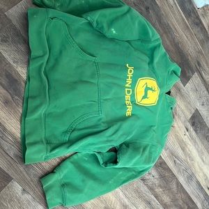 green used john deer sweatshirt